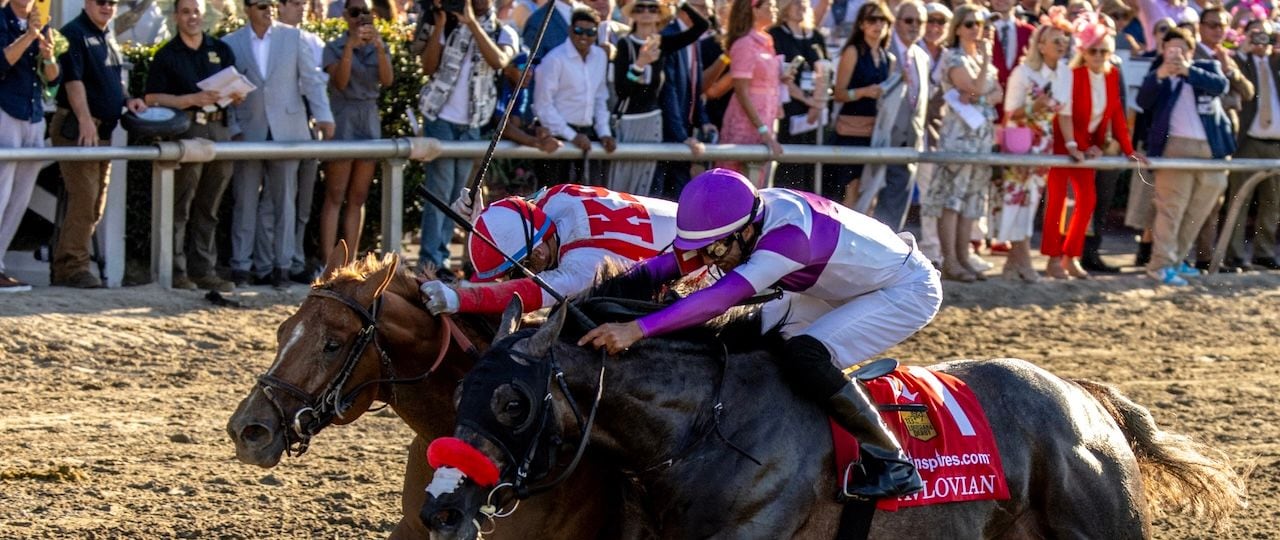 Emerging Market wins the Louisiana Derby at Fair Grounds.