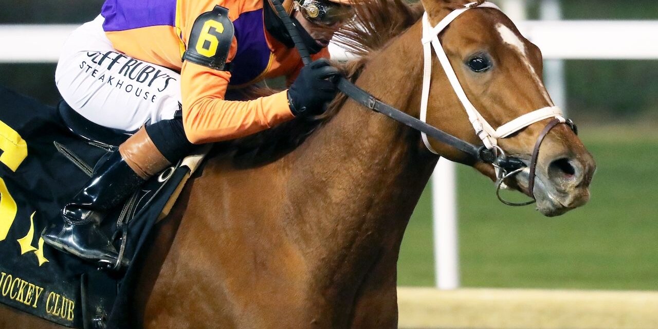 Further Ado wins the Kentucky Jockey Club (G2) at Churchill Downs. 