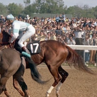 Diane Crump aboard Fathom in the 1970 Kentucky Derby
