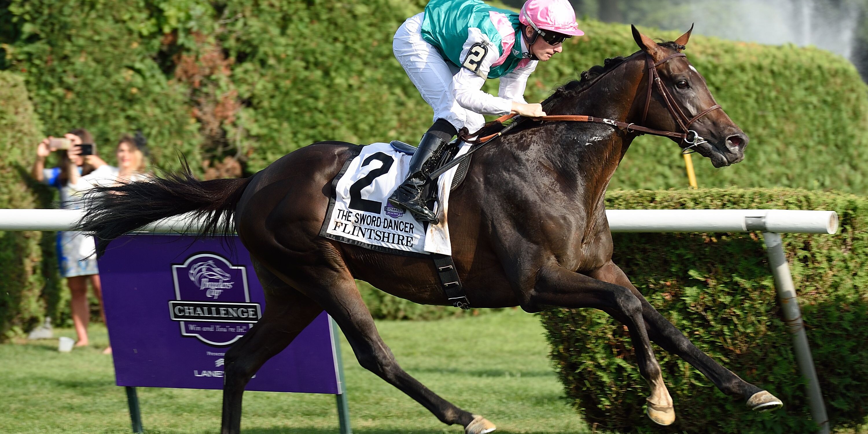 Flintshire wins the 2015 Sword Dancer (G1) for Andre Fabre
