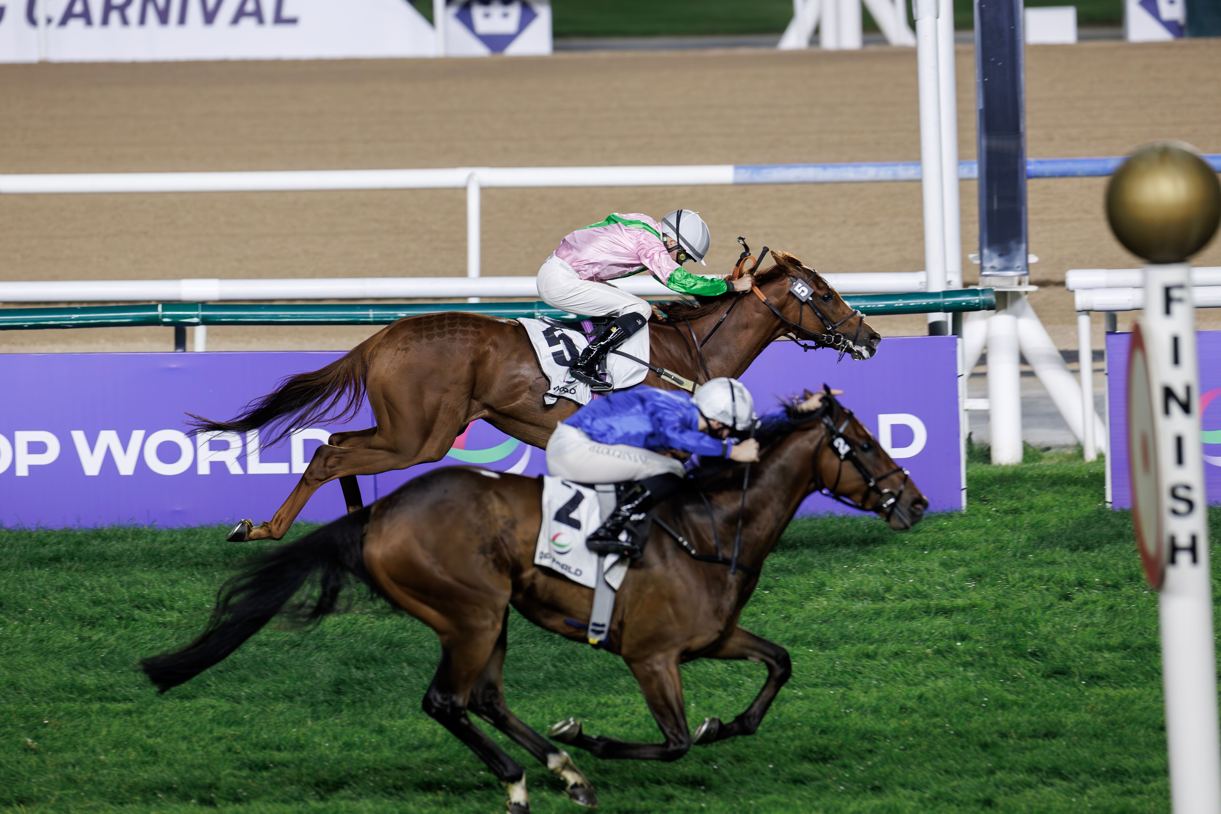 Fort George denies Godolphin's Arabian Light in the Dubai Millennium (G3)