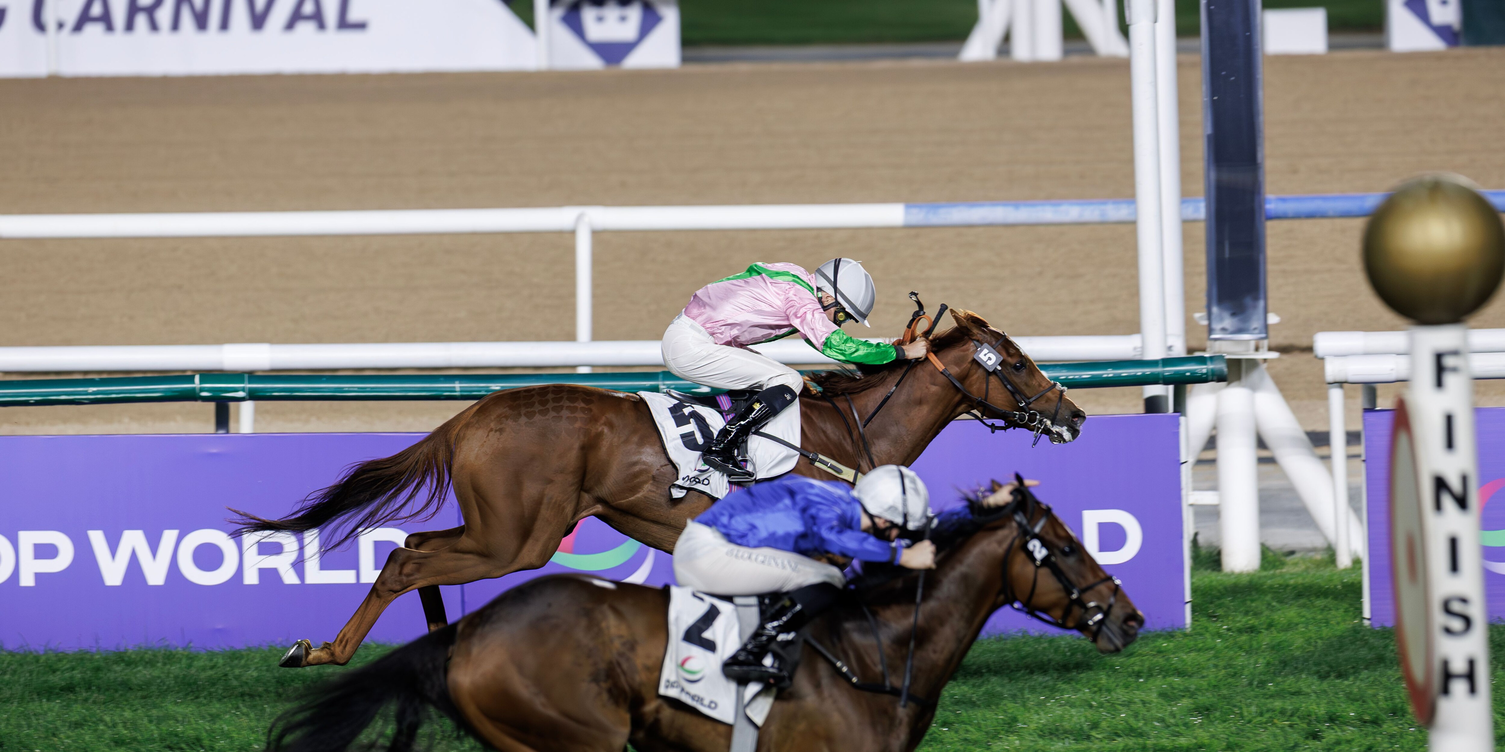 Fort George denies Godolphin's Arabian Light in the Dubai Millennium (G3)