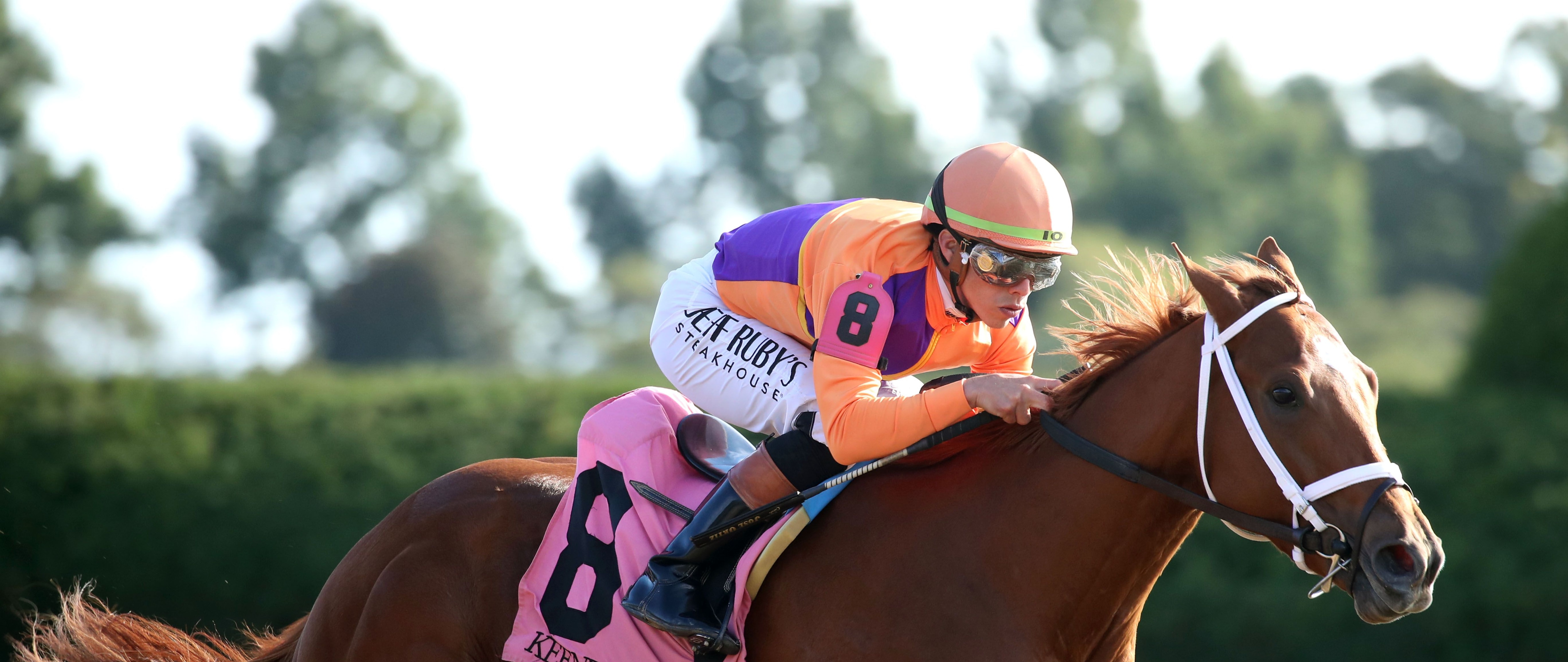 Further Ado broke his maiden by 20 lengths at Keeneland