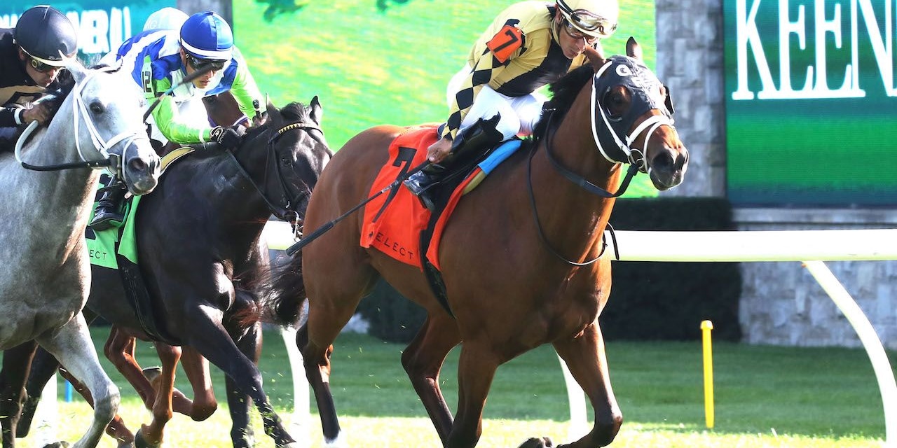 Governor Sam wins the Indian Summer at Keeneland.