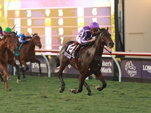 Gstaad winning the Breeders' Cup Juvenile Turf (G1) at Del Mar