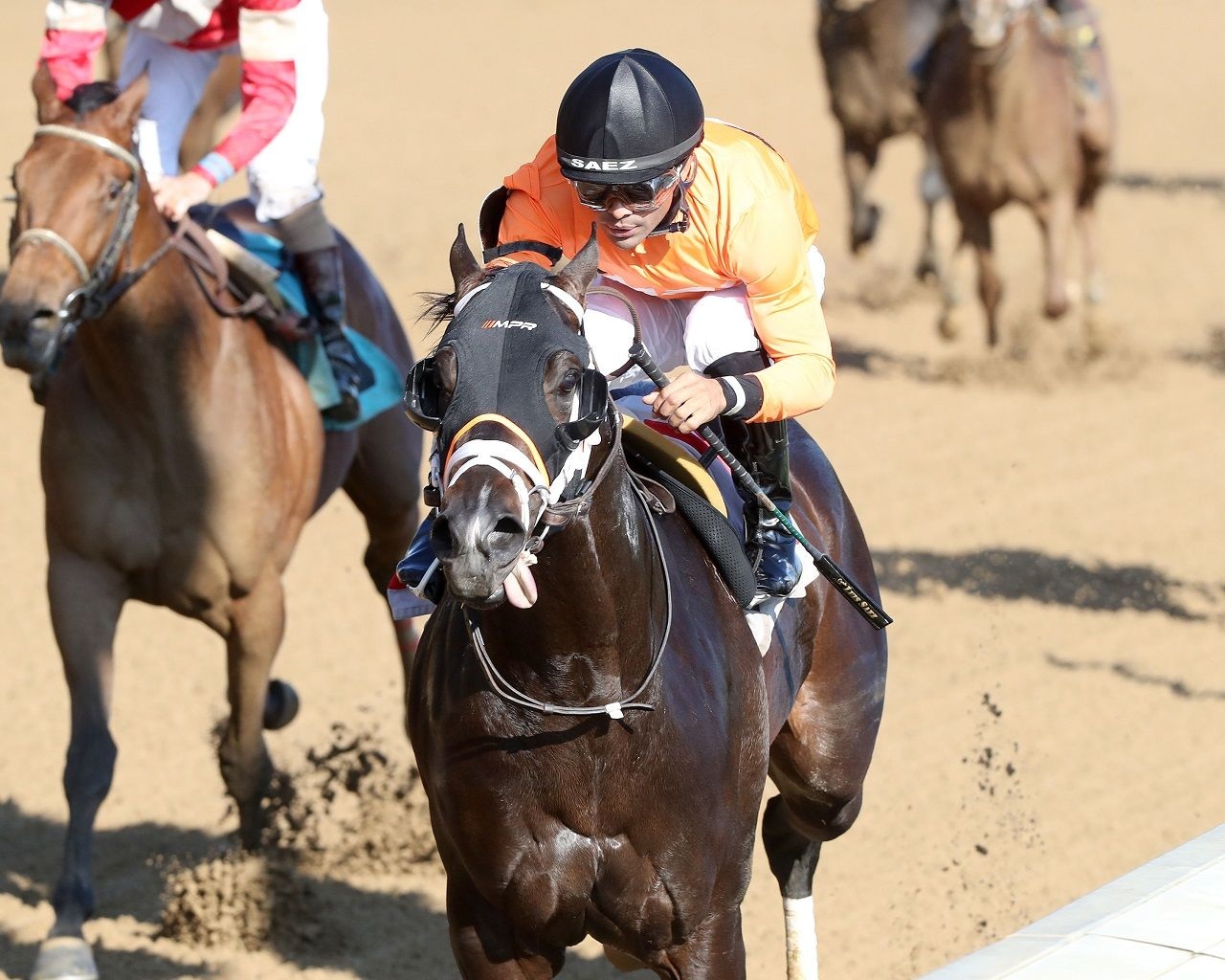 Guns Loaded breaking his maiden at Churchill Downs (Photo by Coady Media)