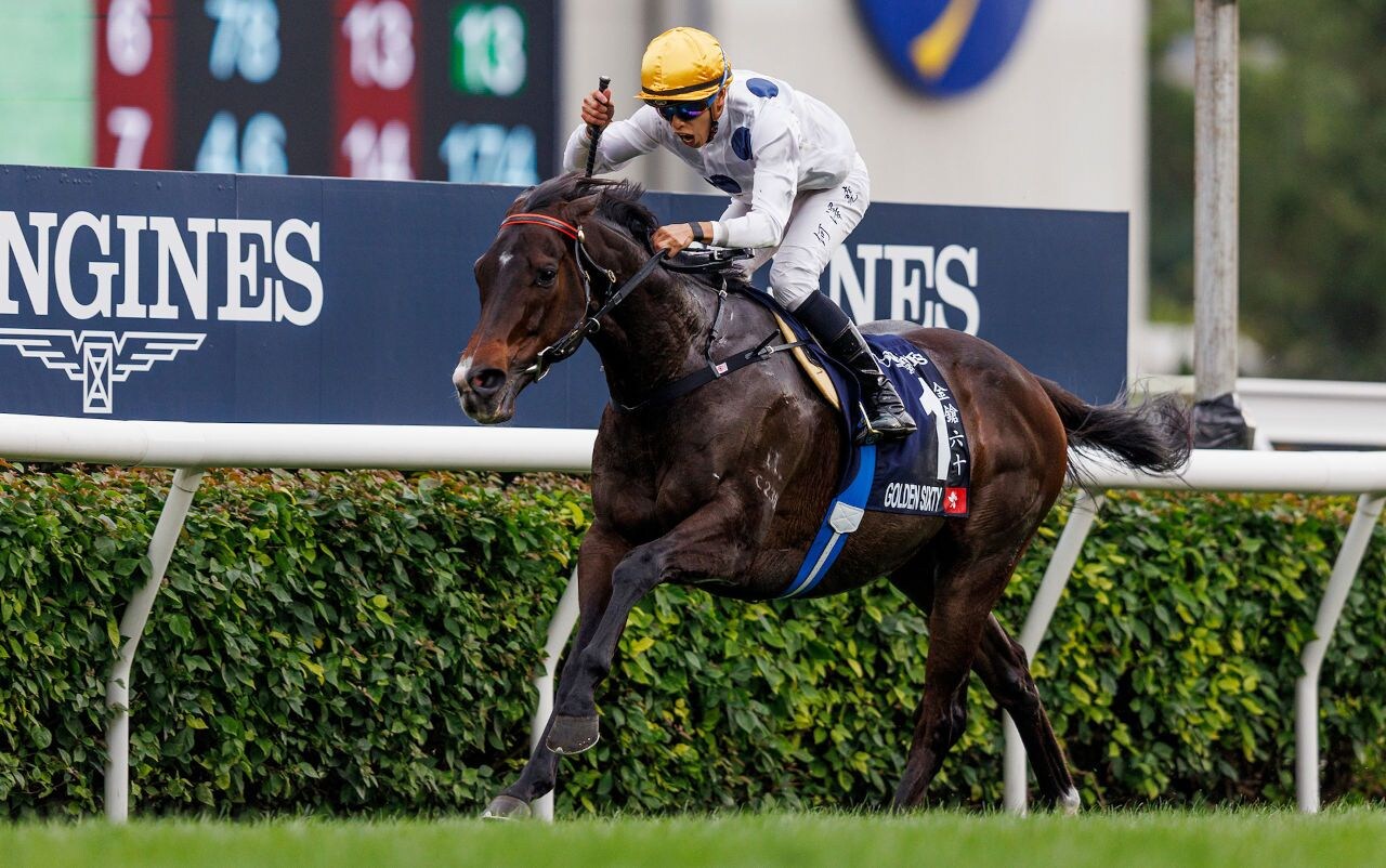 Golden Sixty wins the Hong Kong Mile for the third time in 2023