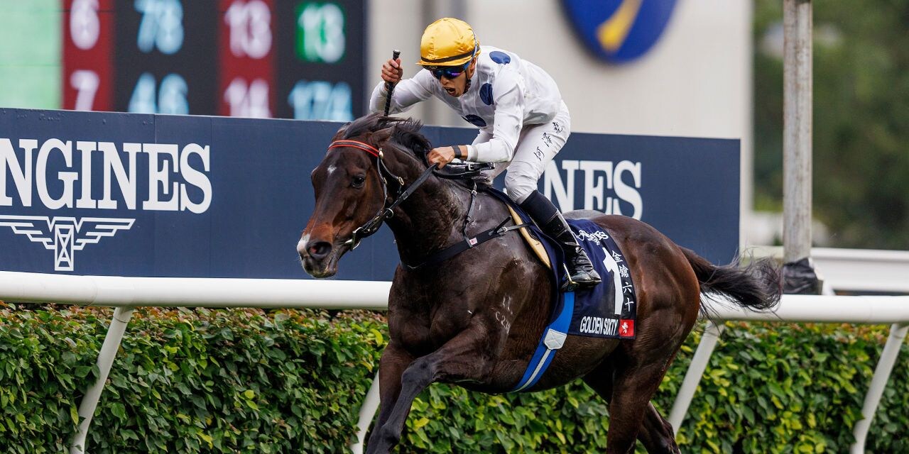 Golden Sixty wins the Hong Kong Mile for the third time in 2023