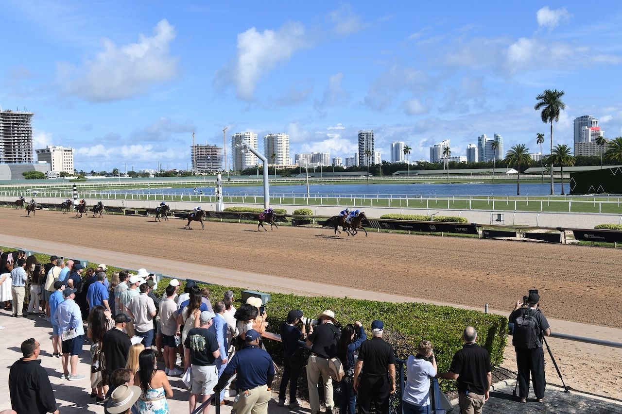 Racing at Gulfstream Park