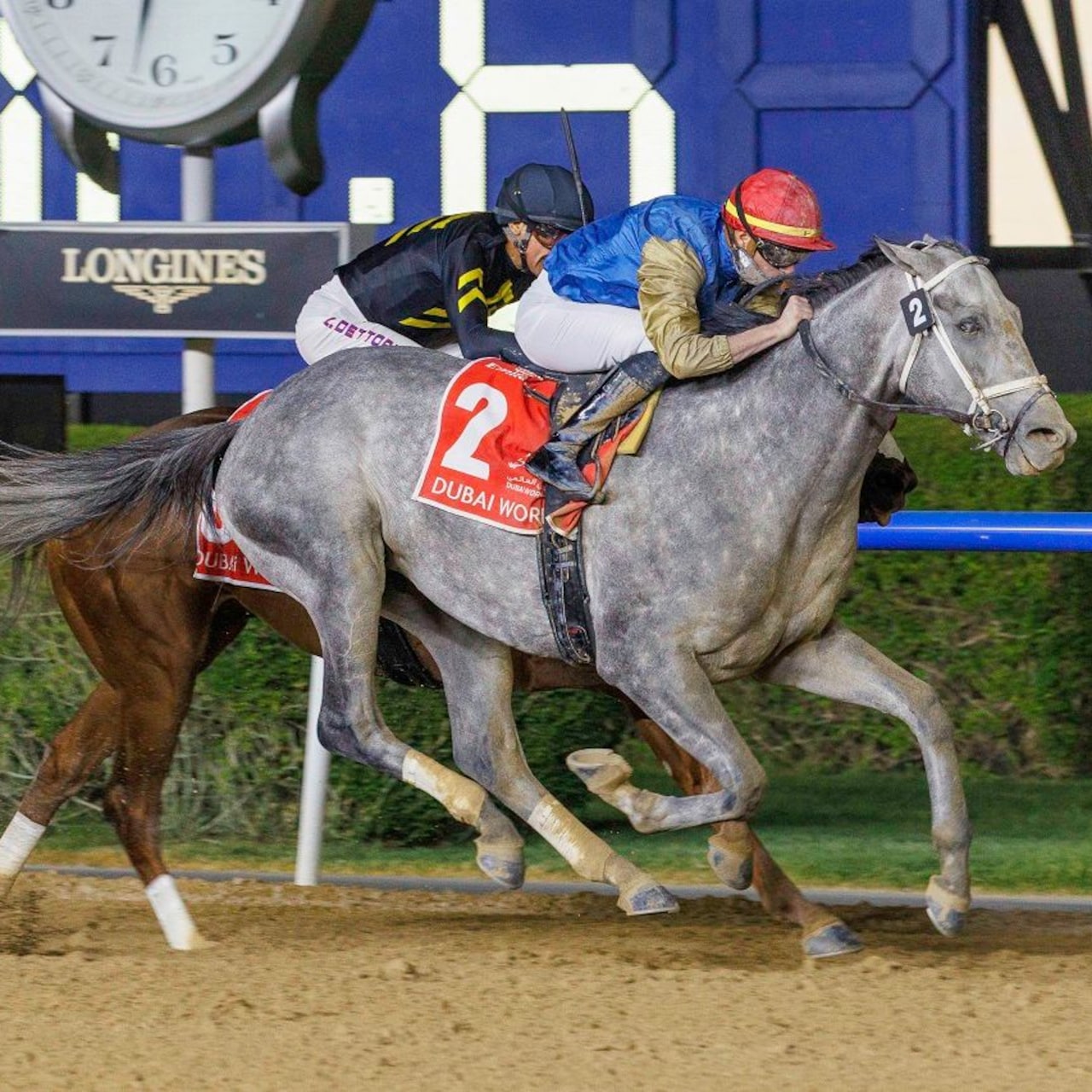 Hit Show wins the 2025 Dubai World Cup (G1) at Meydan