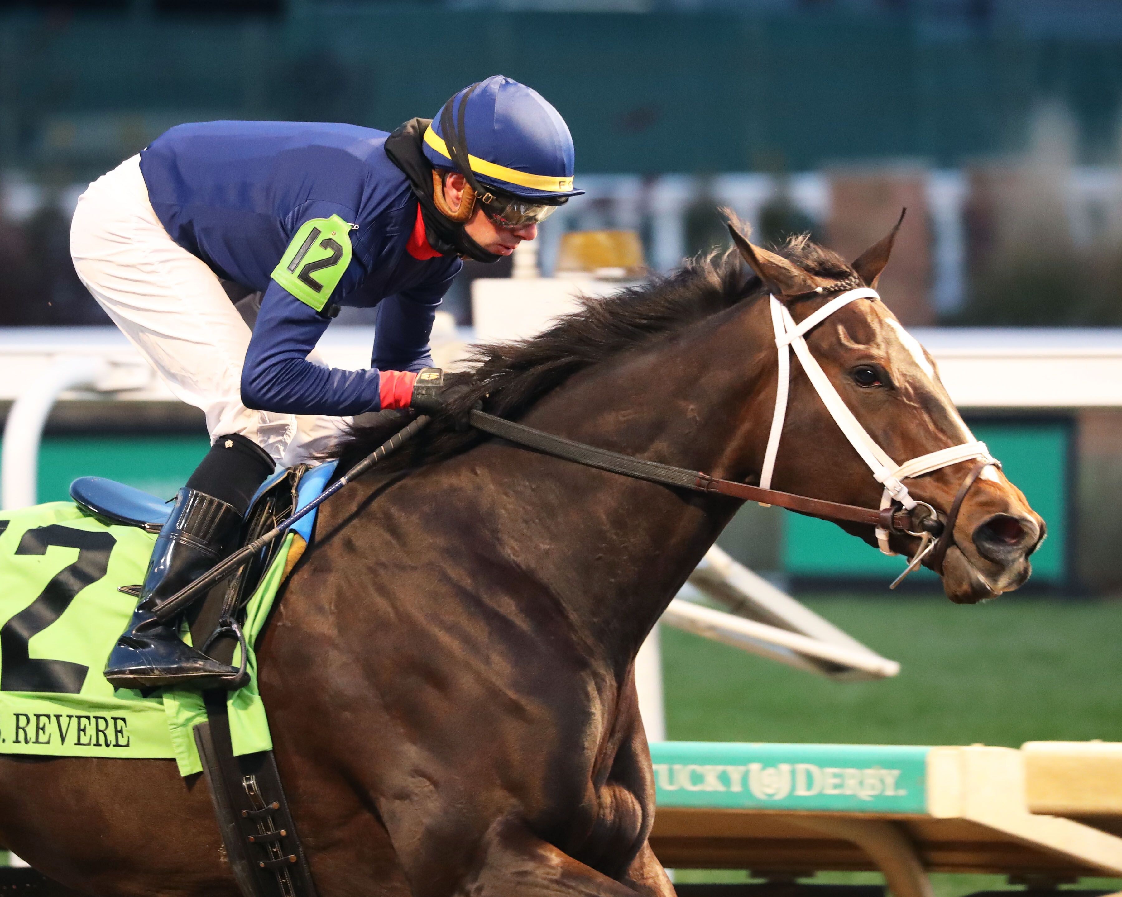 Heavenly Sunday wins the Mrs. Revere S. 2023 (Photo by Coady Media/Jetta Vaughns/Churchill Downs)