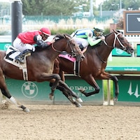 Informed Patriot breaking his maiden at Churchill Downs (Photo by Coady Photography)