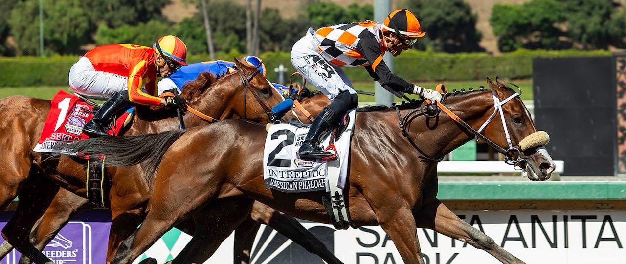 Intrepido wins the American Pharoah at Santa Anita.