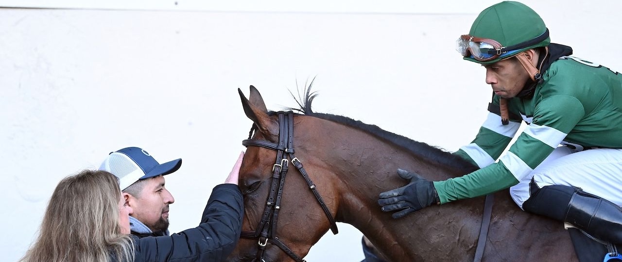Iron Honor wins the Gotham Stakes at Aqueduct.