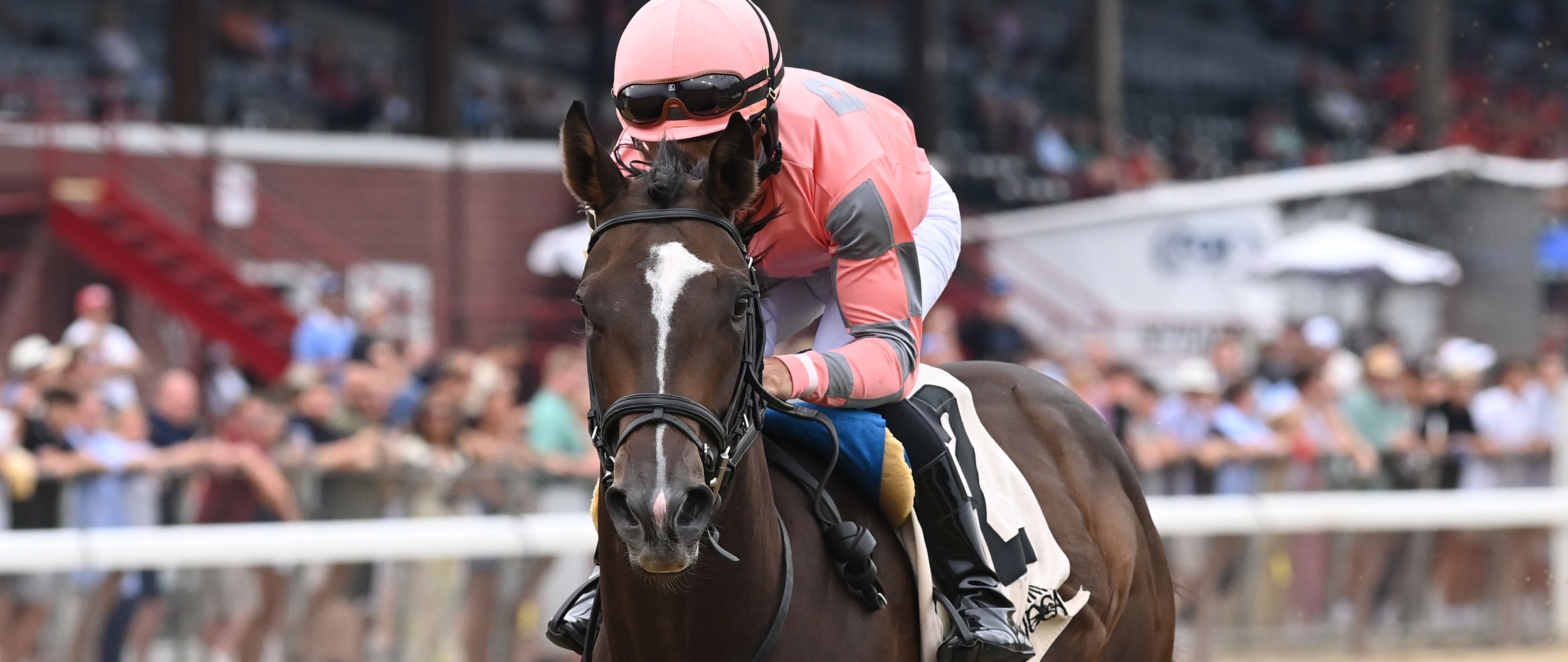 Iron Orchard wins at Saratoga 2025 (Photo by Coglianese Photos)