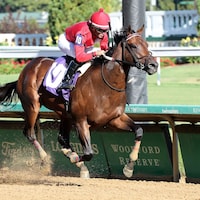 Jonathan's Way wins the Iroquois S. at Churchill Downs (Photo by Coady Media / Credit to Renee Torbit))