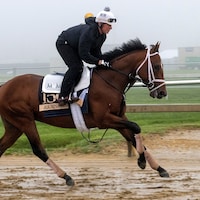Journalism training at Pimlico for Preakness 150 (Photo by MJC/Jerry Dzierwinski)