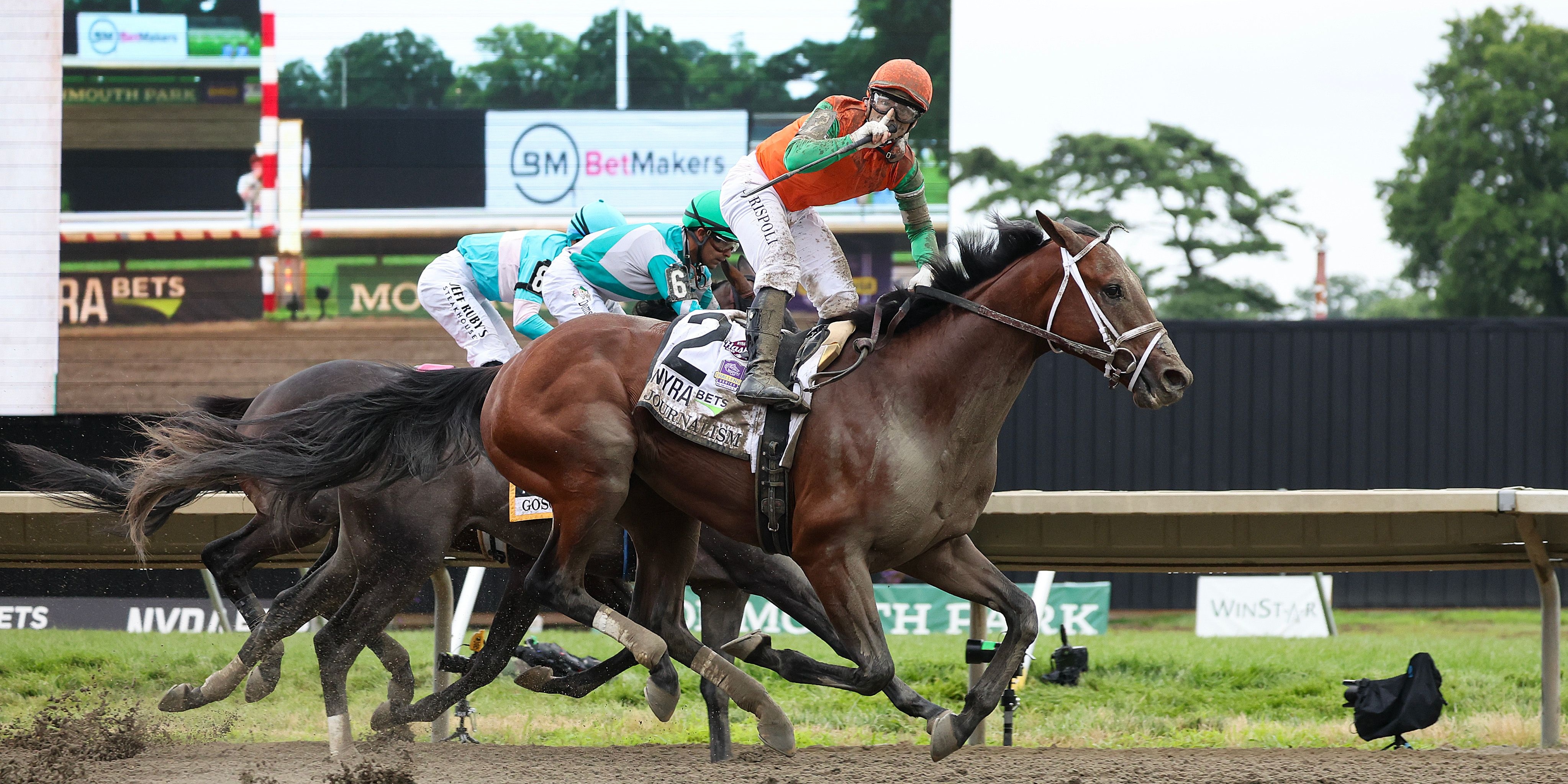 Journalism wins the Haskell at Monmouth Park.