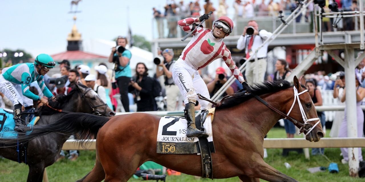 Journalism uncorks a dramatic rally in the Preakness