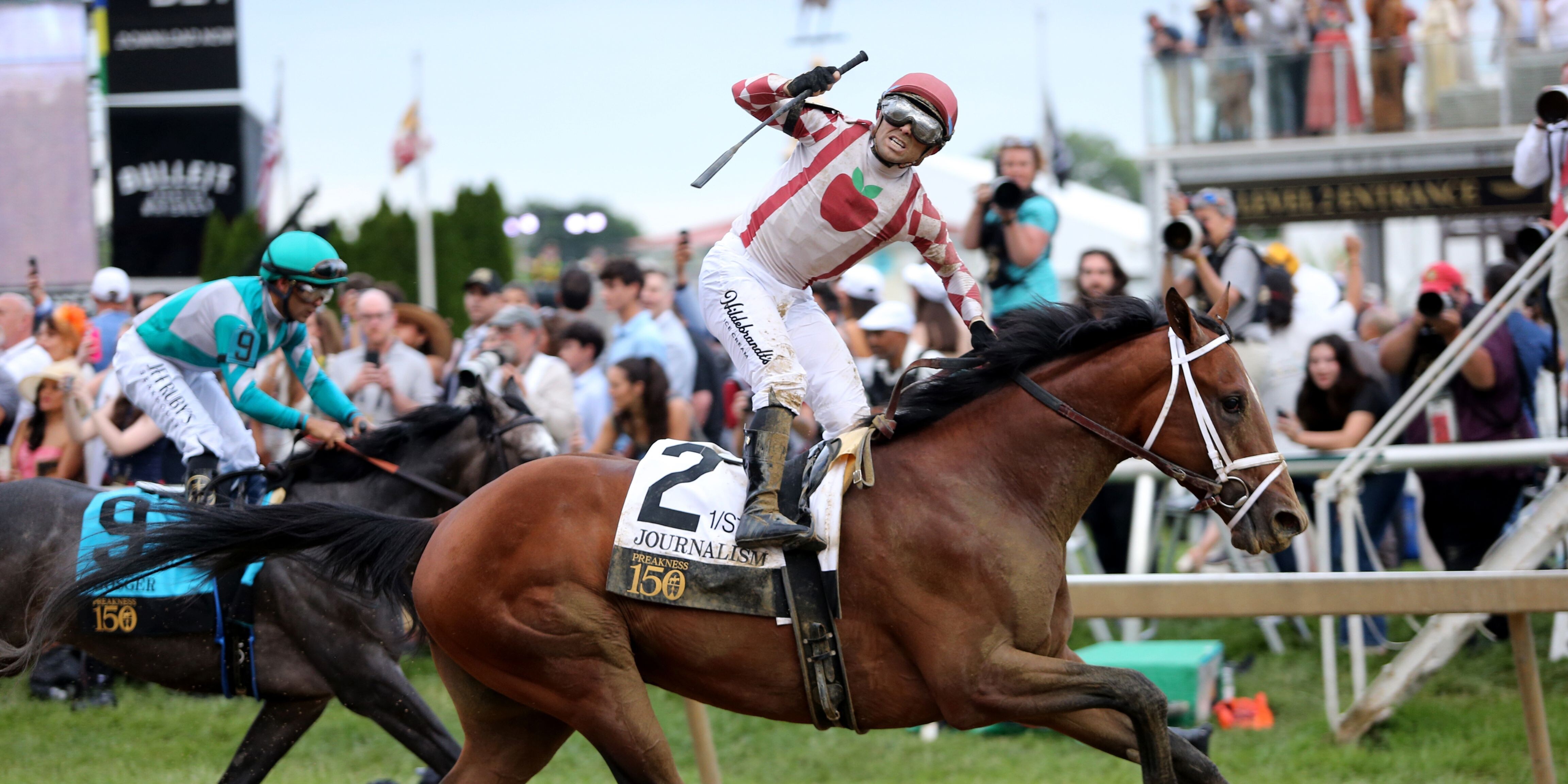 Journalism wins Preakness Stakes 150 at Pimlico (Horsephotos.com)