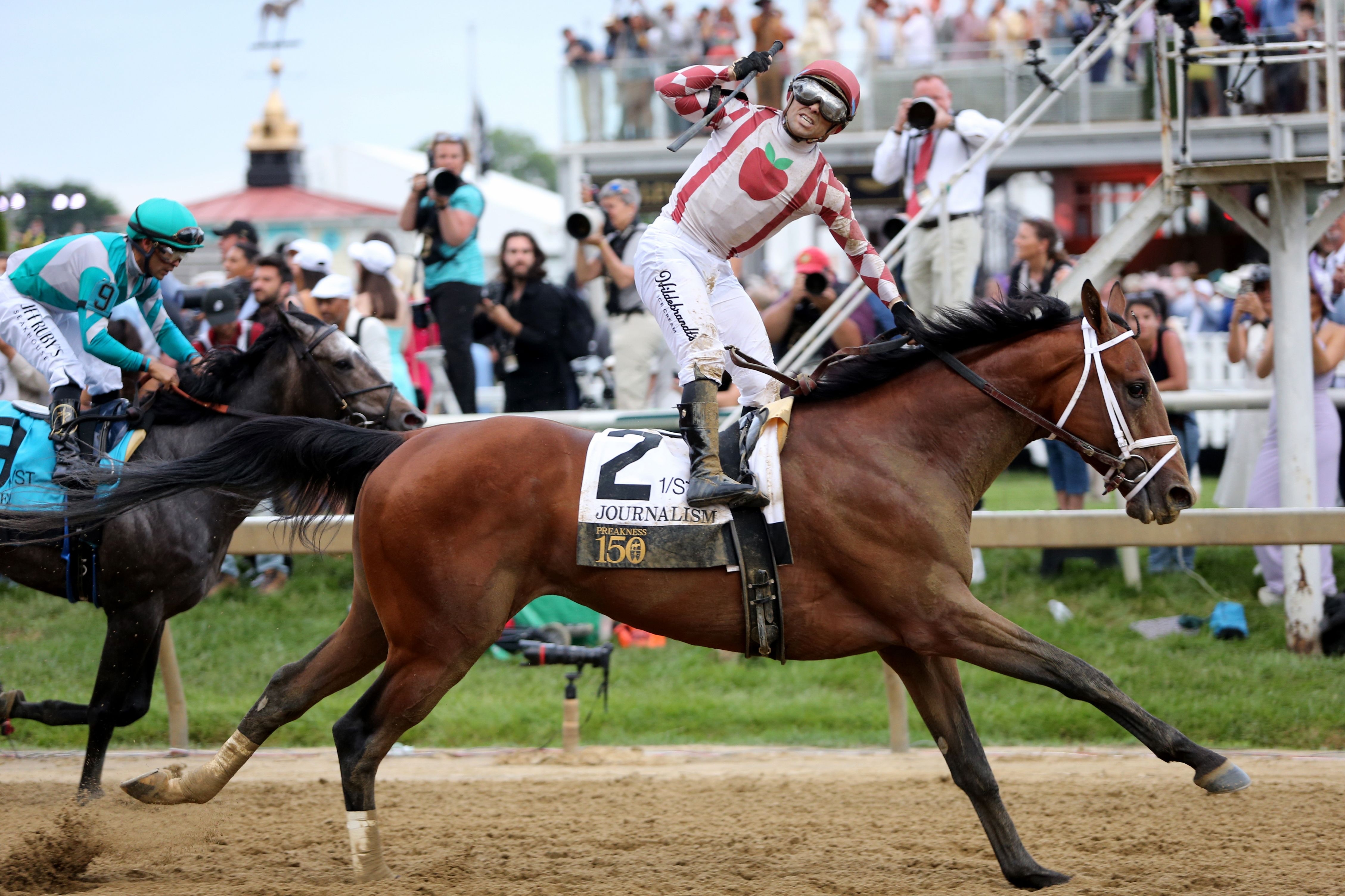 Journalism rallies furiously in the Preakness