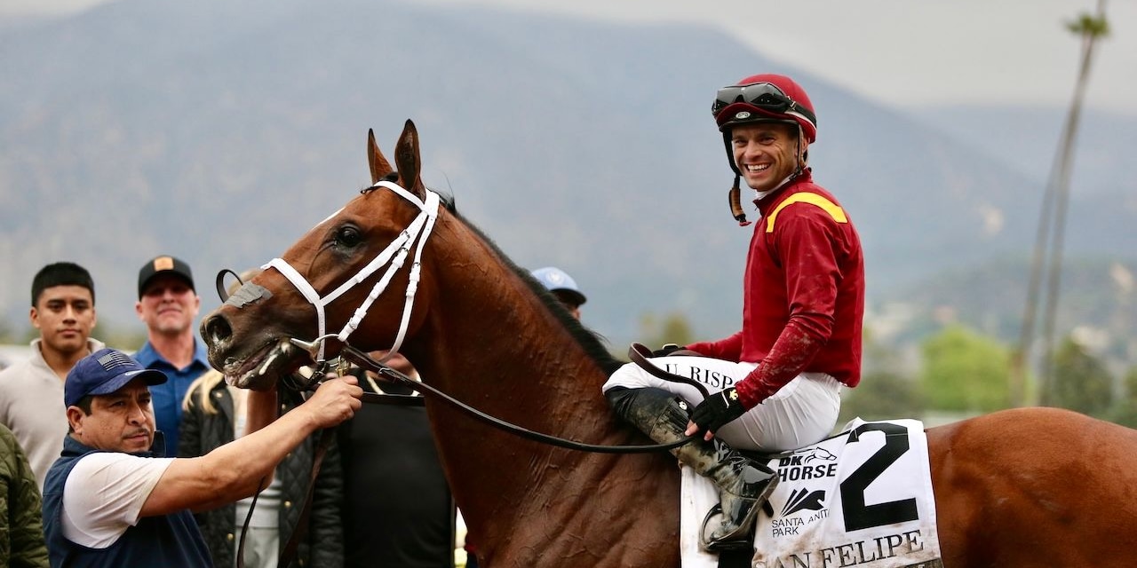 Journalism wins the San Felipe at Santa Anita.