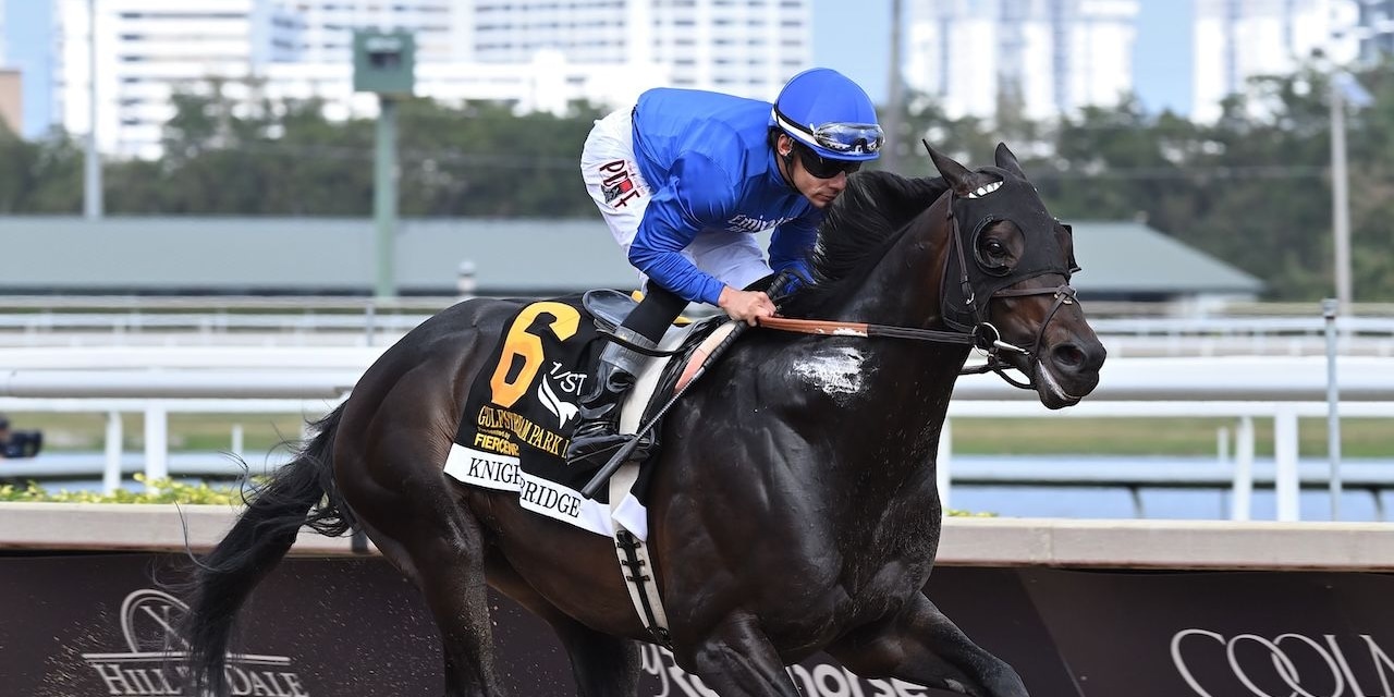 Knightsbridge wins the Gulfstream Park Mile at Gulfstream Park.