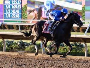 Knightsbridge wins the Pacific Classic at Del Mar.