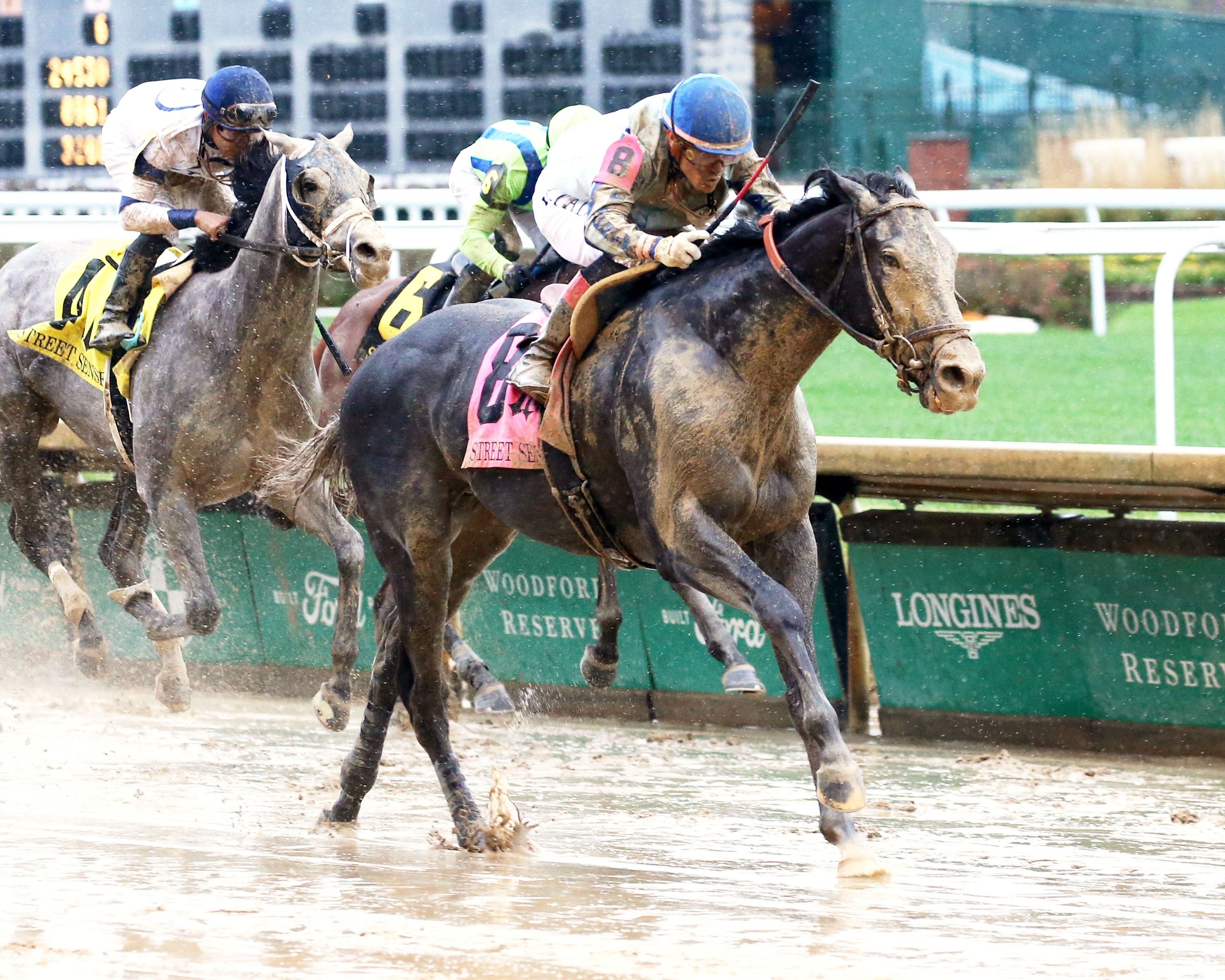Liberal Arts winning the Street Sense (G3) at Churchill Downs. (Photo by Coady Photography)