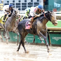Liberal Arts winning the Street Sense (G3) at Churchill Downs. (Photo by Coady Photography)