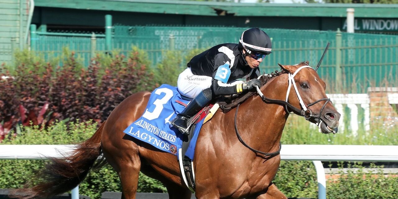 Lagynos wins the Arlington Handicap at Churchill Downs. 