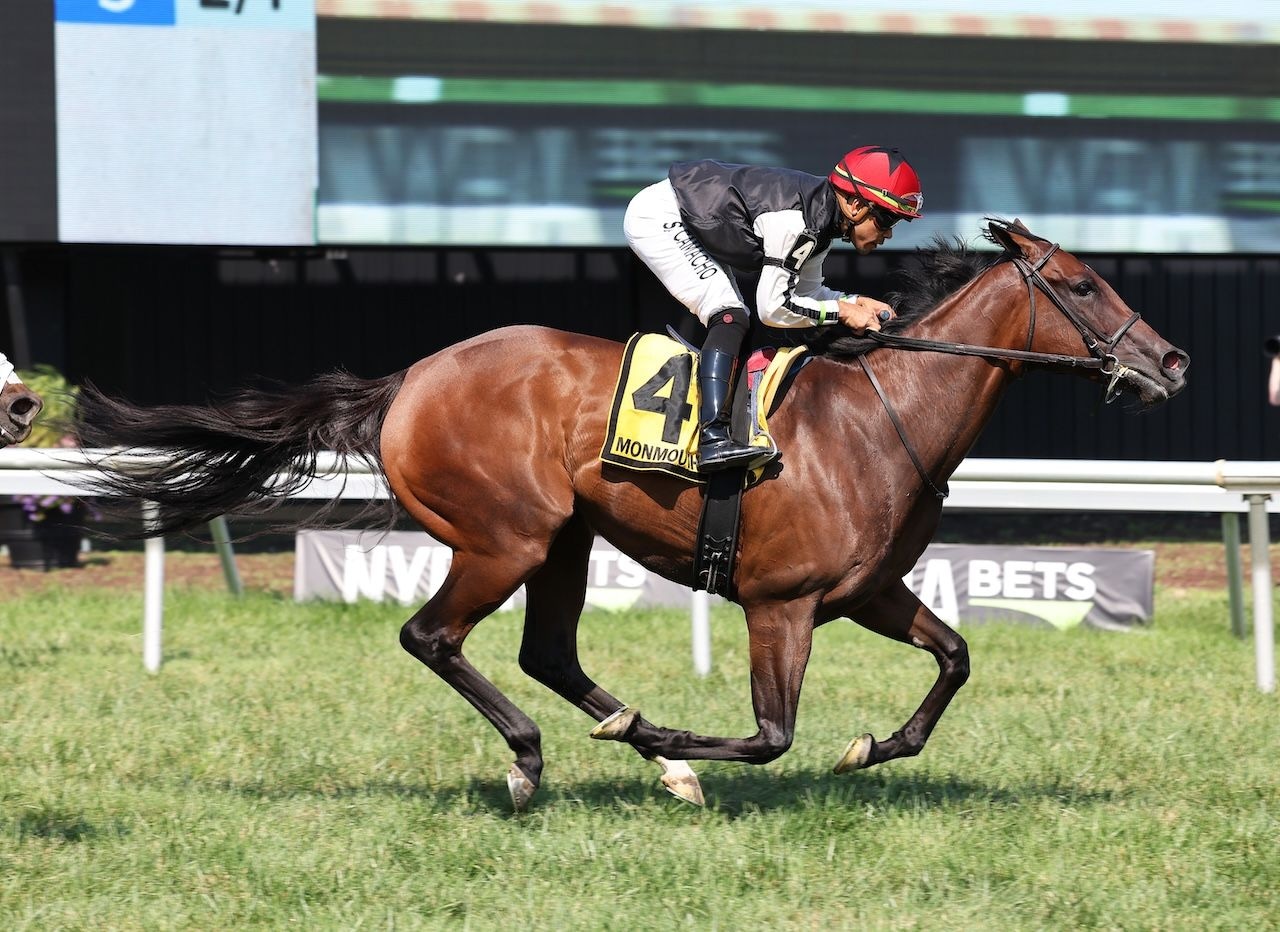 Love Appeals wins the Incredible Revenge Stakes at Monmouth Park. 