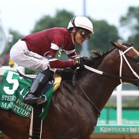 Magnitude wins the Stephen Foster Stakes (G1) at Churchill Downs.