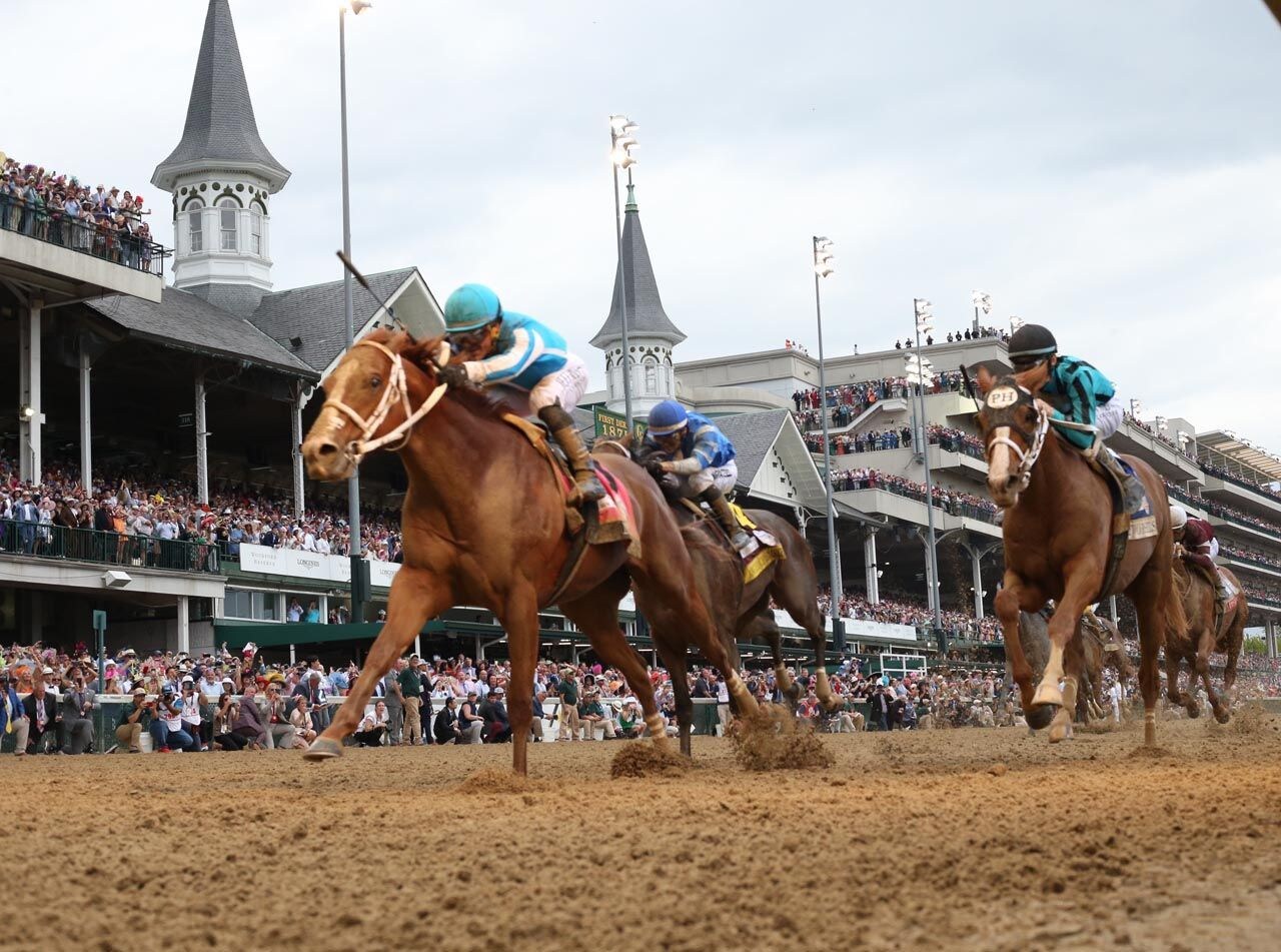 Mage with Javier Castellano riding wins the 2023 Kentucky Derby (G1) at Churchill Downs