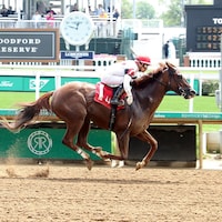Marmalade Skye wins at Chuchill Downs. 