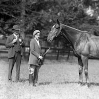 Mary Hirsch, father Max Hirsch and Jack Horner