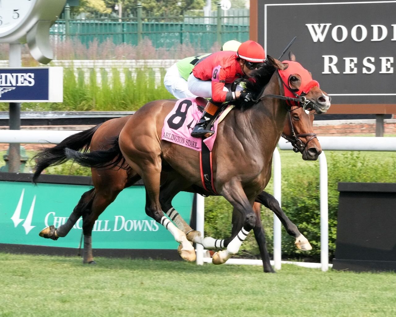 Mercante wins the Arlington Stakes at Churchill Downs.