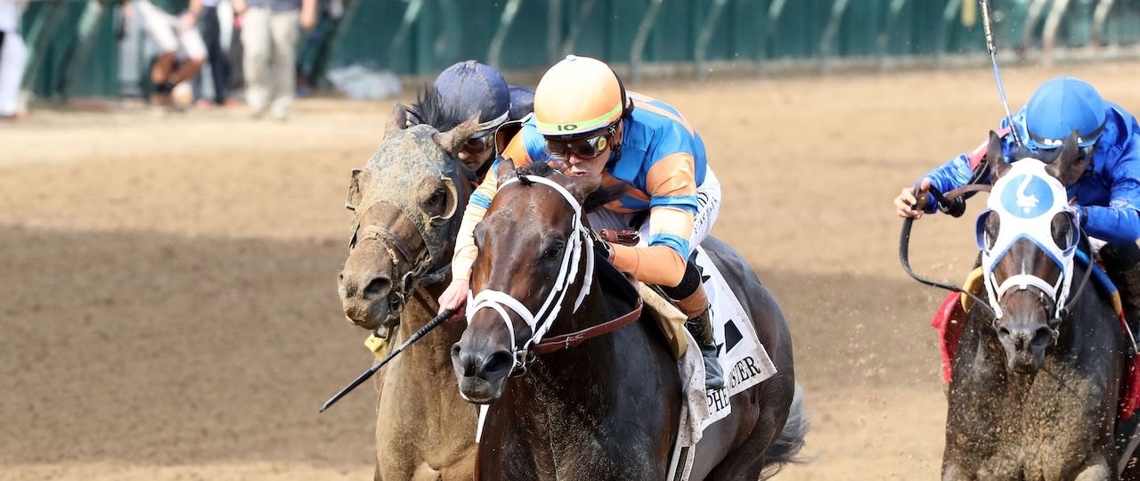 Mindframe wins the Stephen Foster Stakes at Churchill Downs.