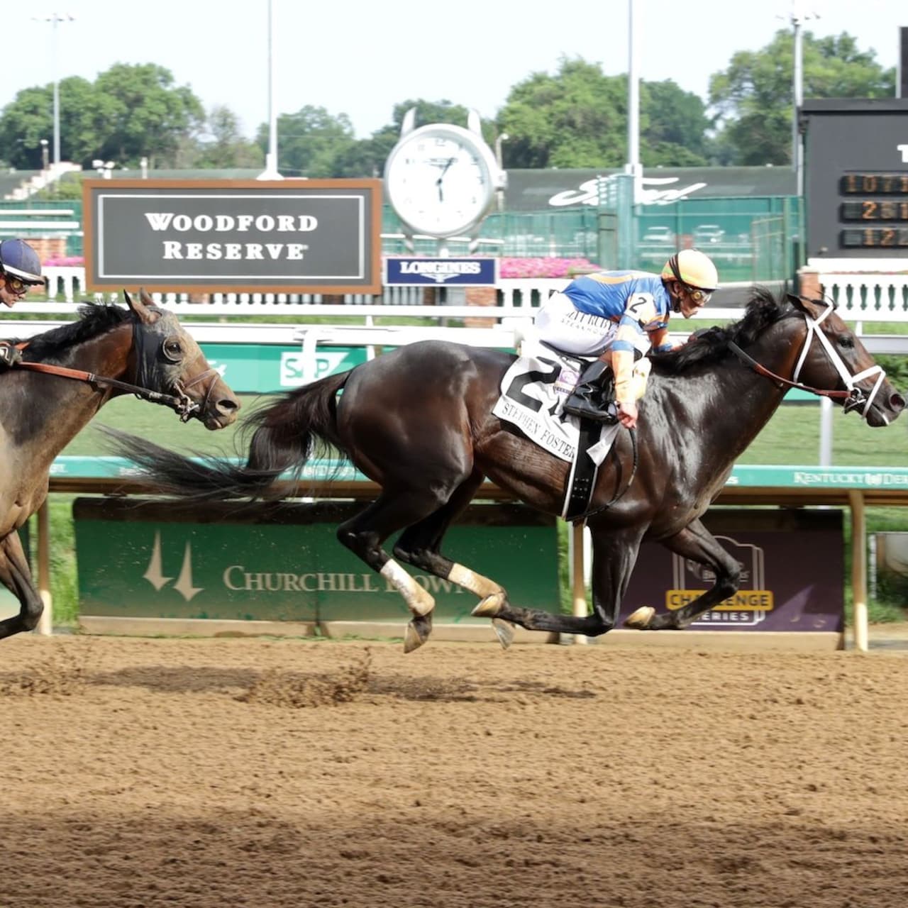 Mindframe wins the Stephen Foster Stakes at Churchill Downs.