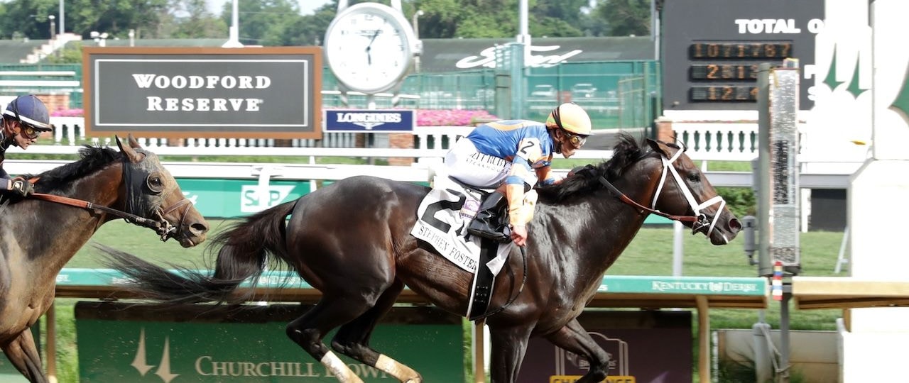 Mindframe wins the Stephen Foster Stakes at Churchill Downs.