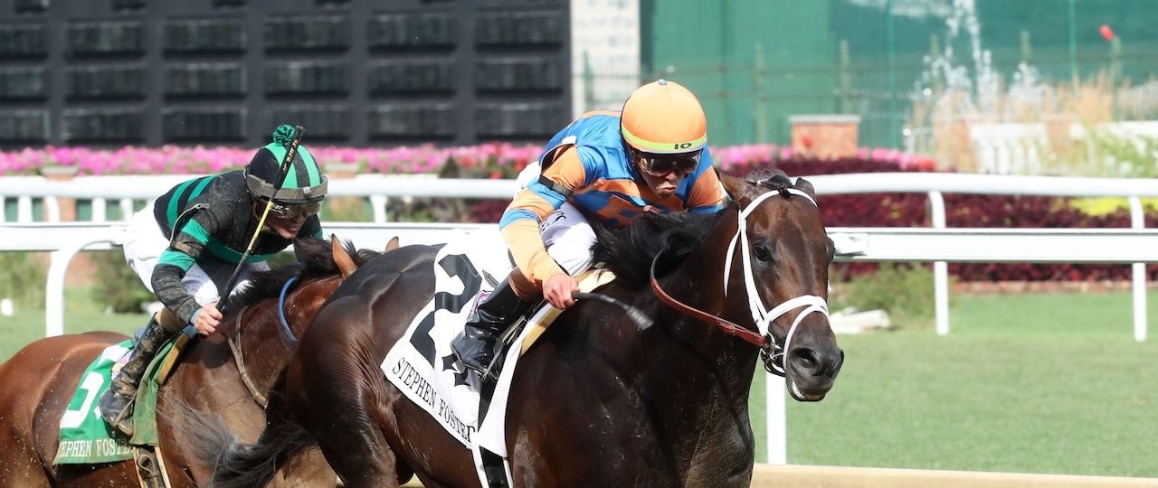Mindframe wins the Stephen Foster Stakes at Churchill Downs.