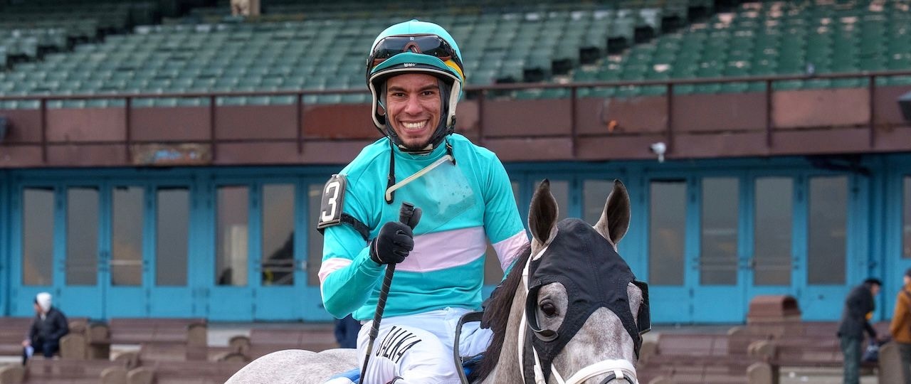 My World wins the Jerome Stakes at Aqueduct.
