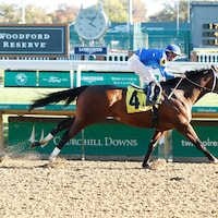 Nash breaking his maiden at Churchill Downs (Photo by Coady Photography)
