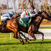Nanda Dea gets up in the 2025 Albert Stall Memorial at Fair Grounds