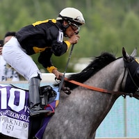 Napoleon Solo winning the Preakness (G1) at Laurel Park