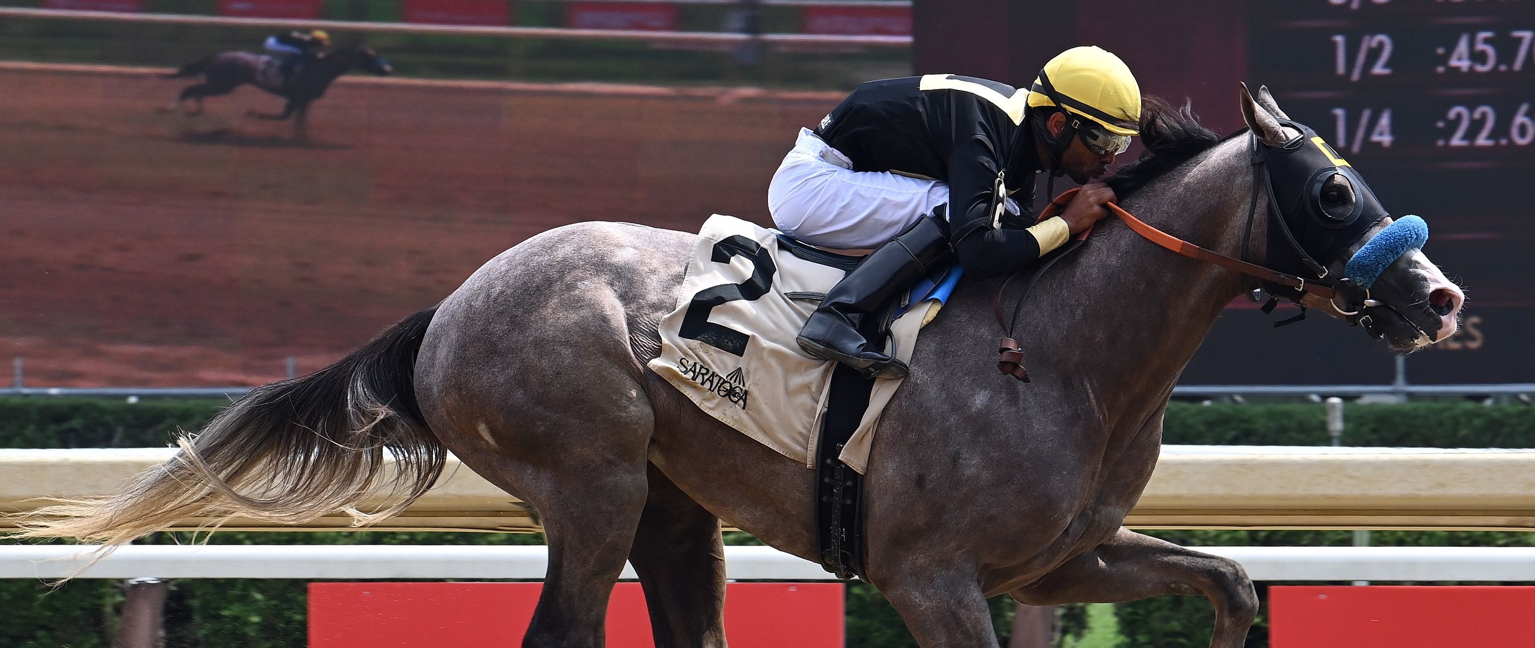 Napoleon Solo wins at Saratoga.
