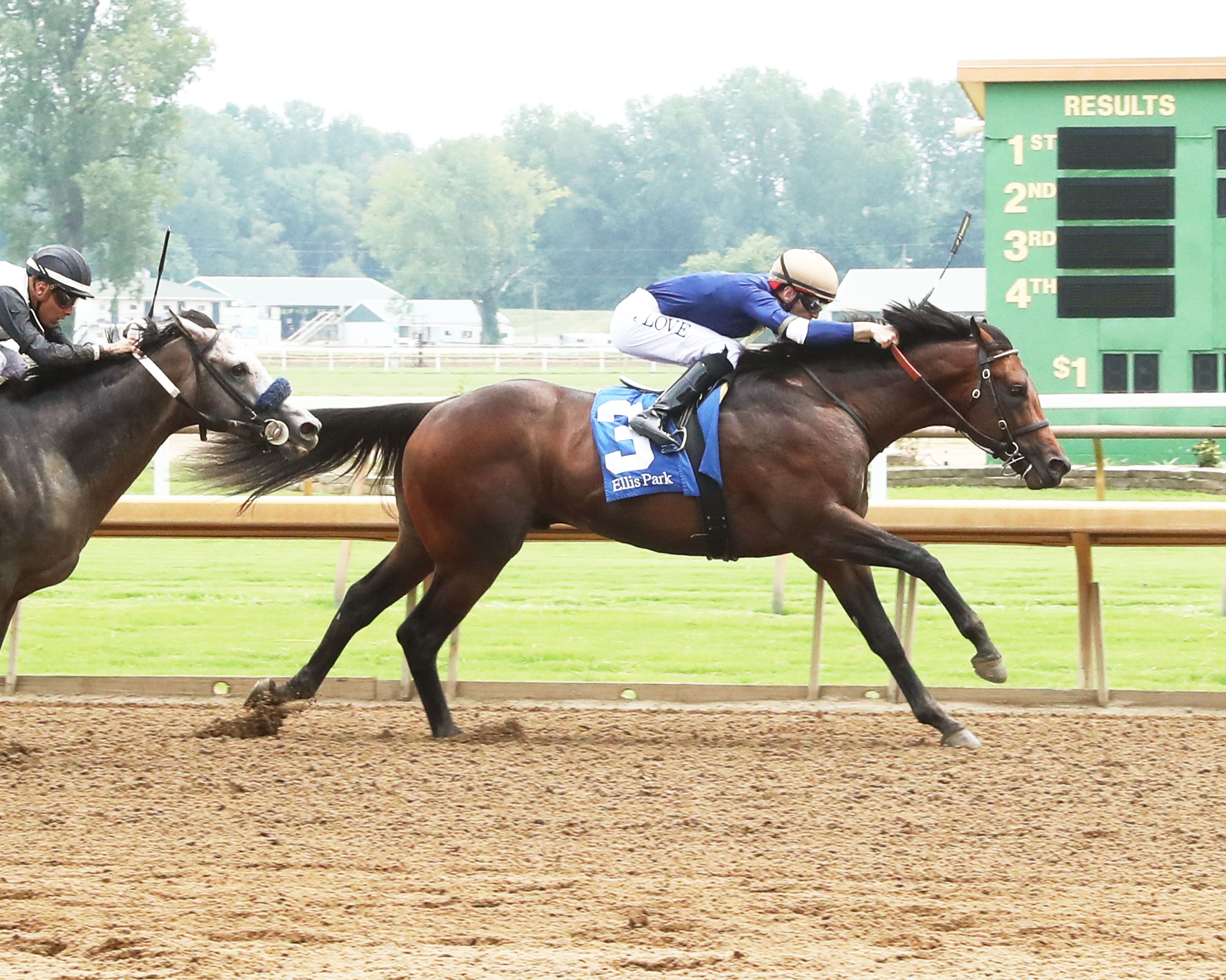 Normandy Coast wins at Ellis Park.