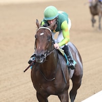Optical breaking his maiden at Churchill Downs (Photo by Coady Media)