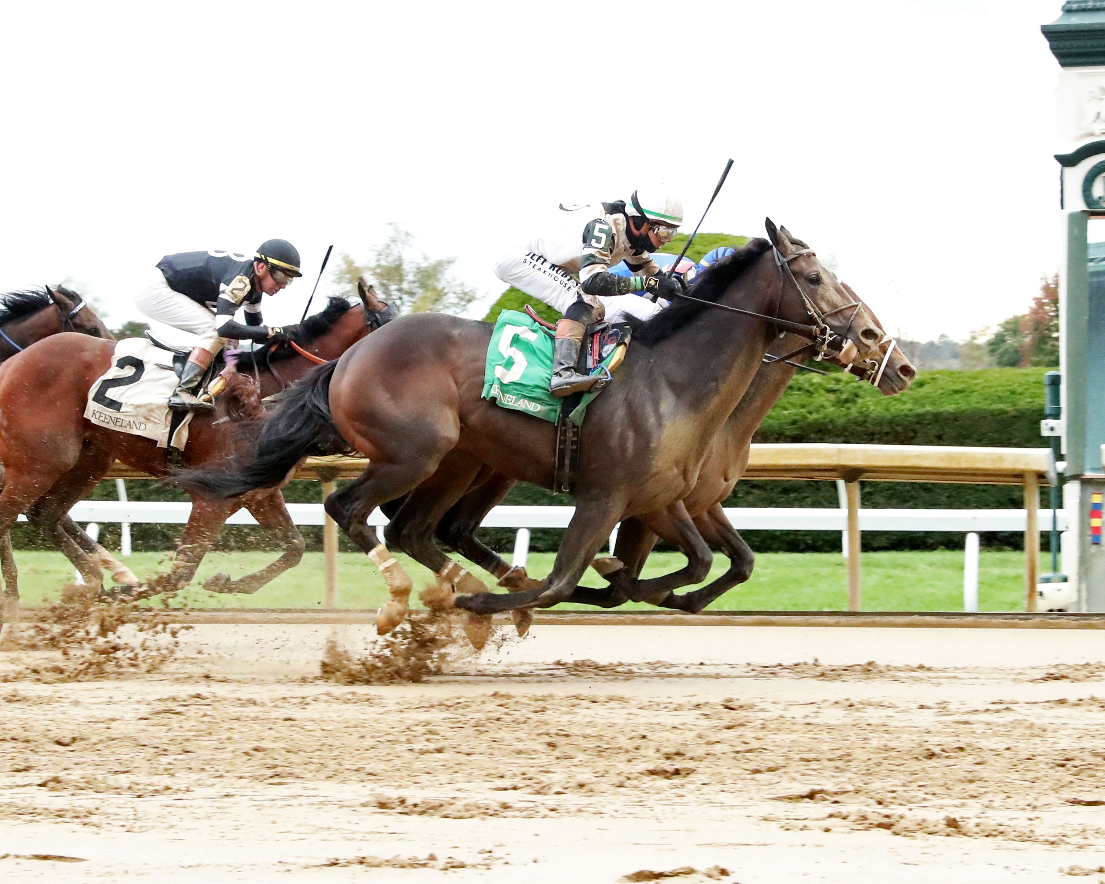 Our Moneyman wins at Keeneland.