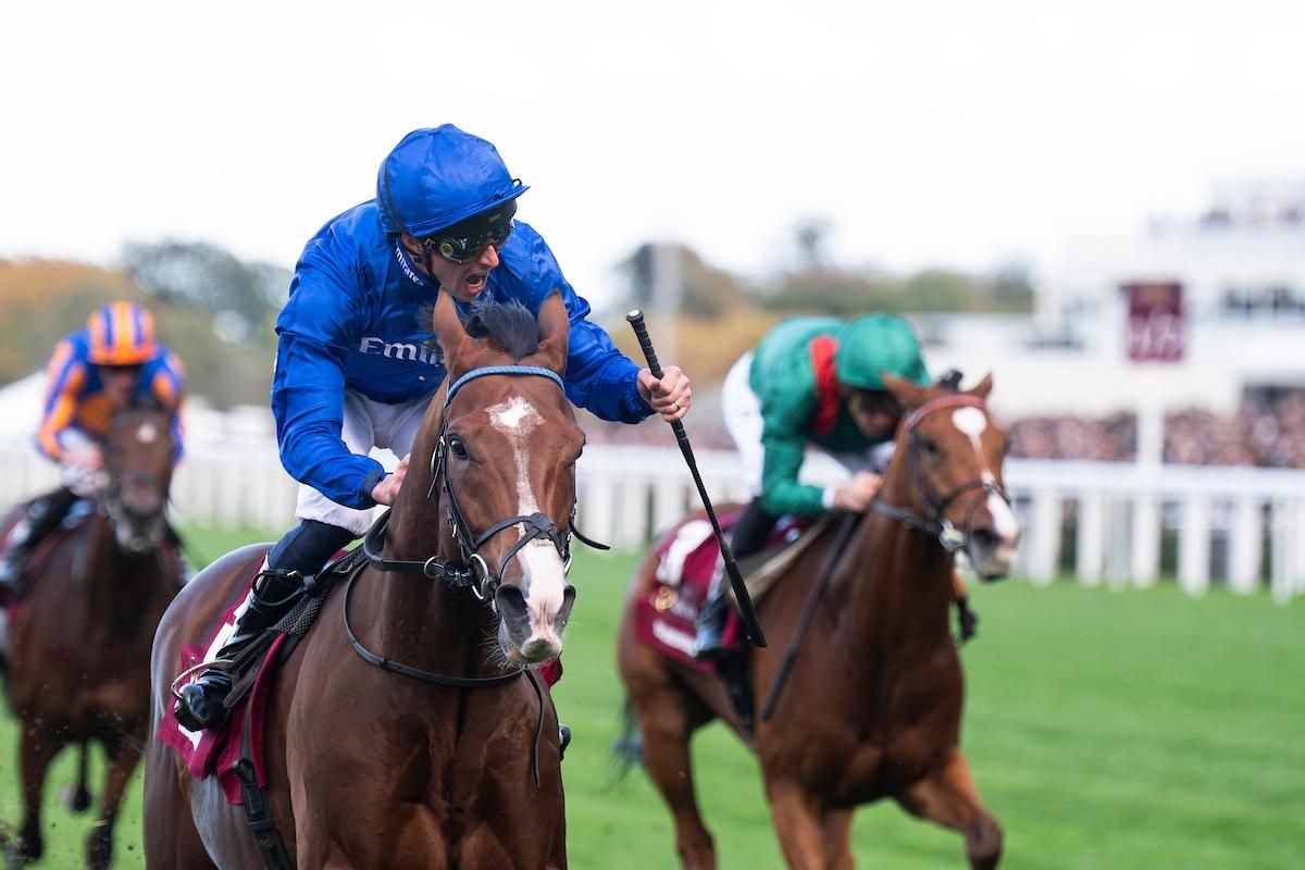 Ombudsman wins the Champion (G1) at Ascot Racecourse.